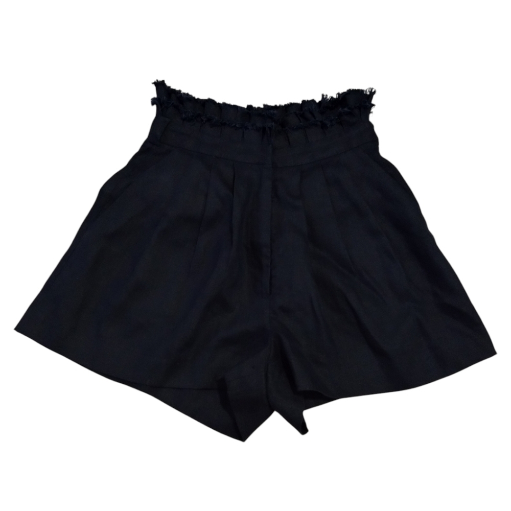 Alexis Jolan High Waisted Shorts Women's Size 0 Navy 100% Linen Nautical